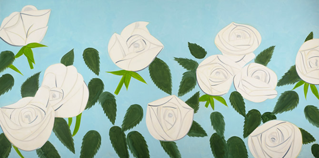 アレックス・カッツ《White Roses 9》